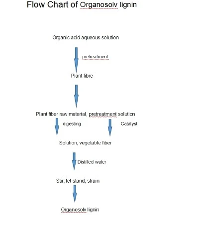 Organosolv lignin flow chart Organosolv lignin flow chart